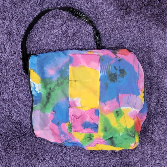 Vintage Dakine RN#91245 Poppy Tote Canvas Cotton Double Handle multi-pocket - Picture 11 of 12